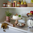 Splatter Cake Stand - Sky/Cobalt