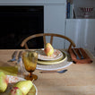 Splatter Salad Plate, Set of 4 - Ivory/Bronze