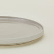 Close up of Essential Dinner Plate in Light Grey.