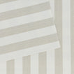 Close up of Essential Striped Placemat in Ivory and Flax.