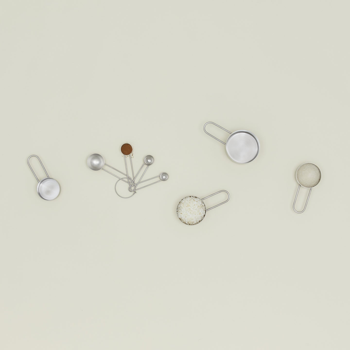 Simple Measuring Cups - Silver