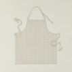 Essential Check Apron - Ivory/Flax
