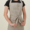 Essential Check Apron Light Grey/Dark Grey