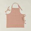 Essential Check Apron - Blush/Terracotta