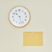 Natural wall clock with calendar