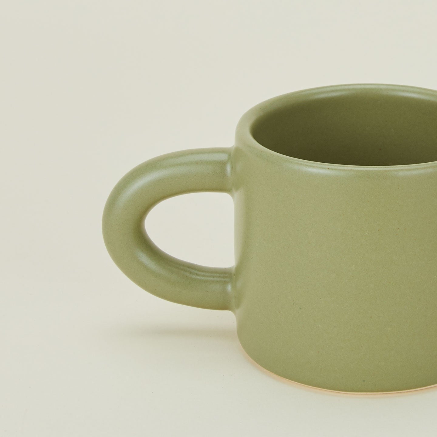 Close up of Everyday Mug in Olive.