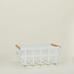 A modern Dual Handled Storage Basket. 