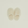 Fuzzy Wool Slippers - White