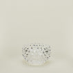 Glass hobnail clear tapas bowl.