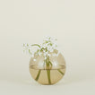 Large aurora sphere vase in smoke with florals
