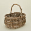 Detailed view of Basketly rattan market basket