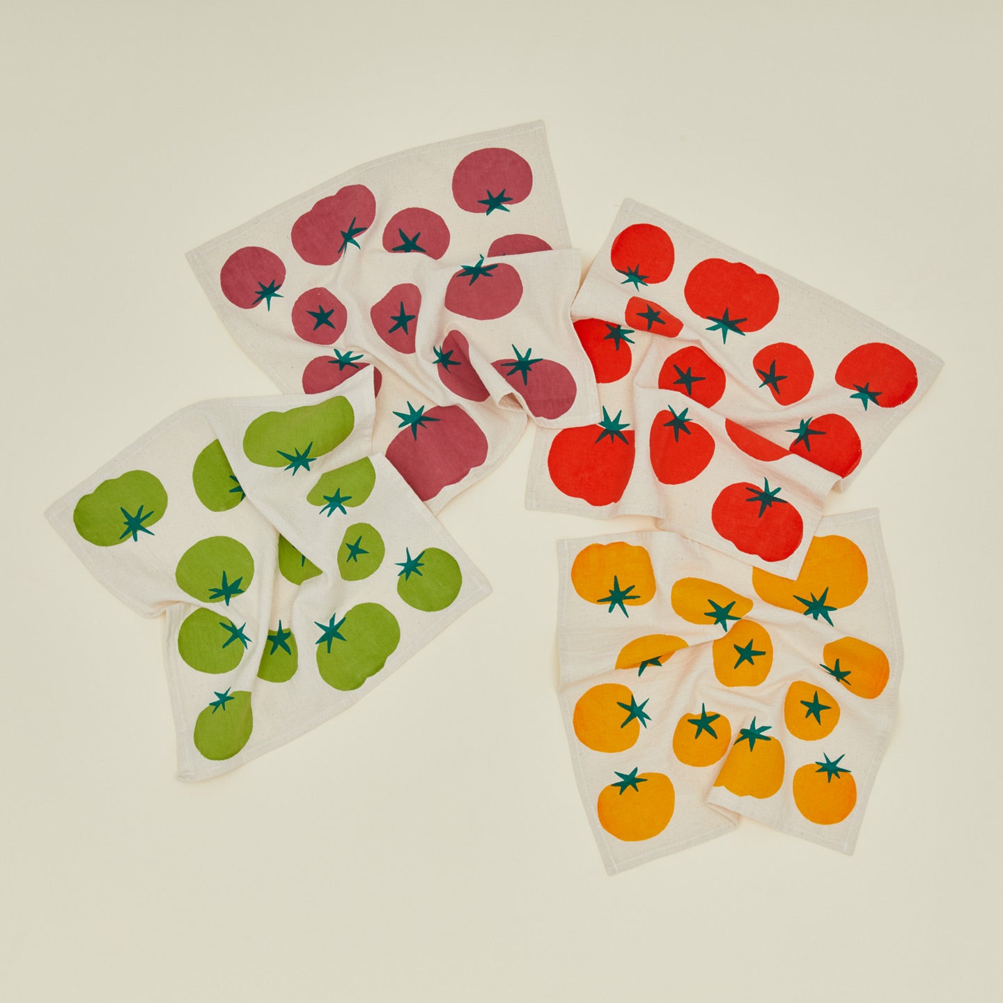 Tomato cocktail napkins