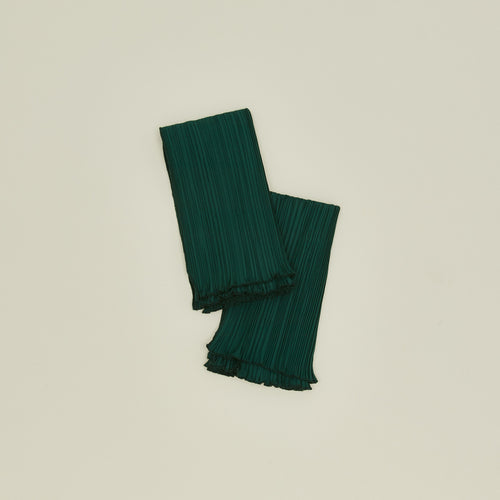Pleated Napkins, Set of 2 - Olive