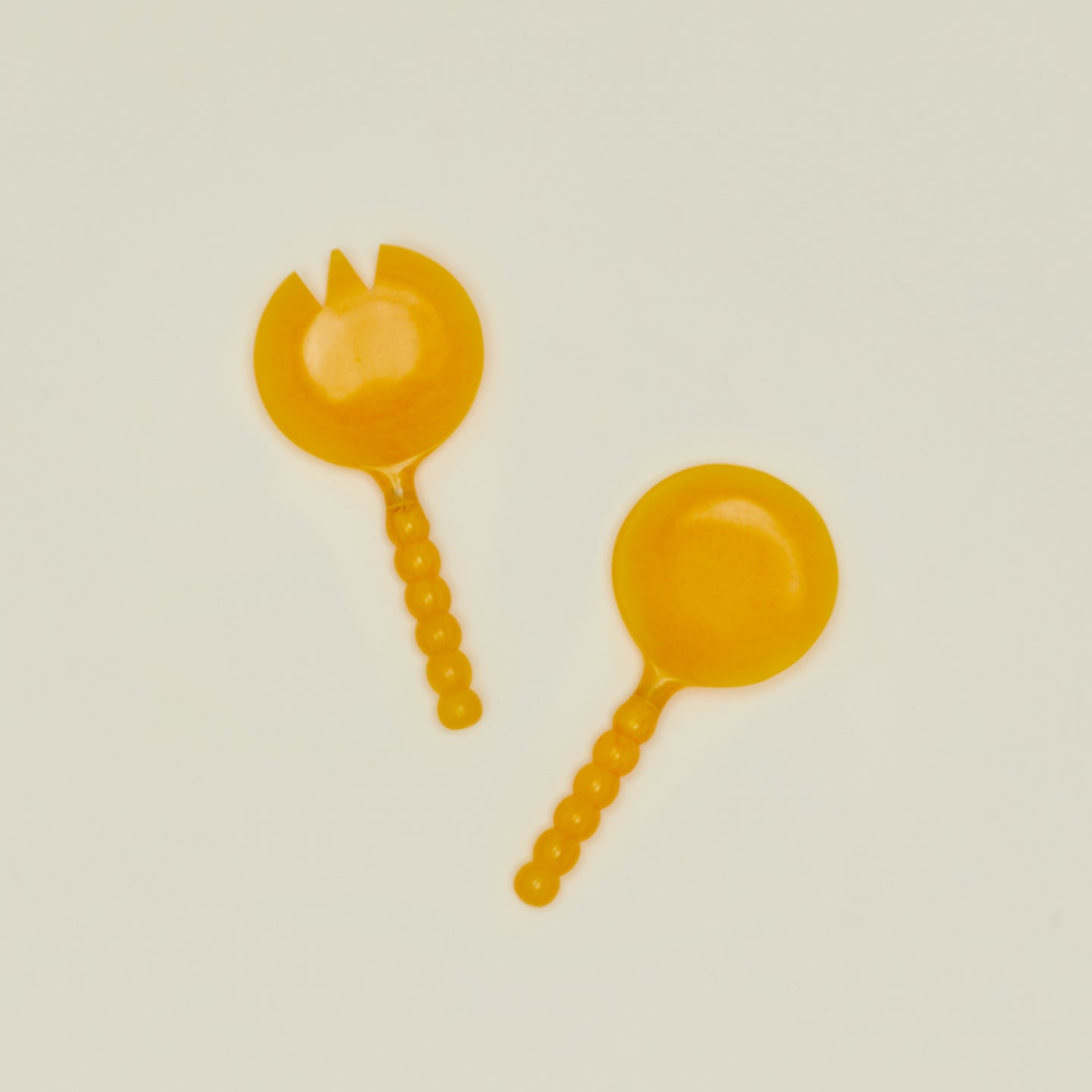 Lemon Yellow Salad Servers