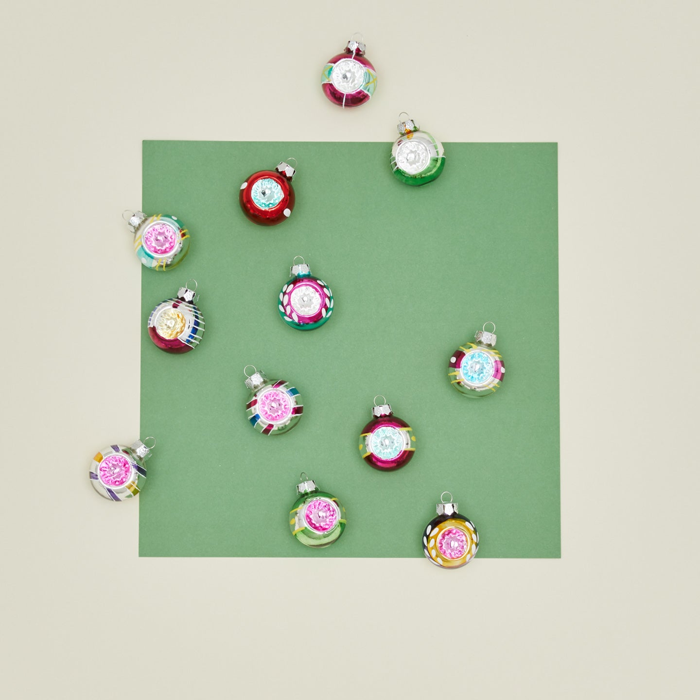 Cody Foster vintagey ornament set.