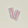 Block Printed Floral Napkins, Set of 2 - Blush Floral