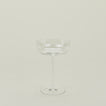 Crystalline champagne coupe