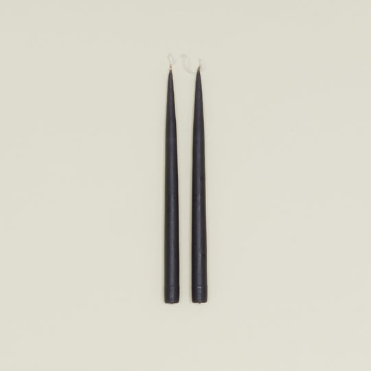 Hand Dipped Taper Set  - Black