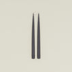 Danica taper candle pair in charcoal