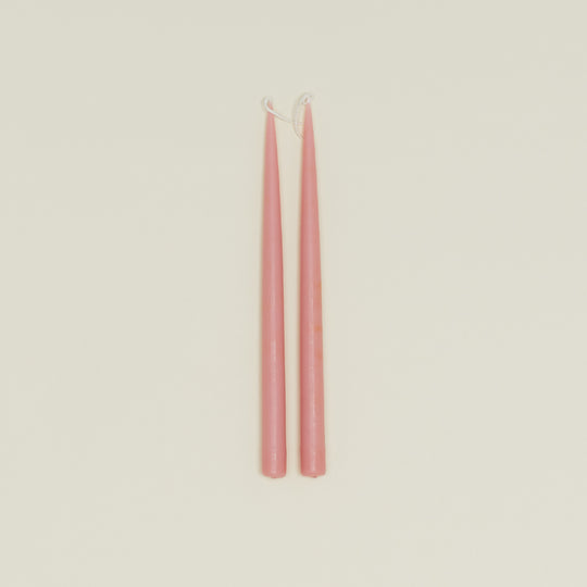 Hand Dipped Taper Set  - Tea Rose