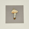 Handmade Velvet Mushroom Ornament - Amber