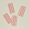 Wicker Fringed Napkin, Set of 4 - Cherry