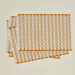 Dove and Donkey hopsack placemat in honey