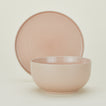 Essential Serving Bowl and Serving Platter in Blush.