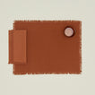 Essential Cotton Placemat in Terracotta with Napkin.