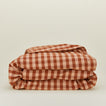 Essential Gingham Duvet - Blush/Terracotta