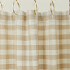 Essential Gingham Shower Curtain - Ivory/Flax