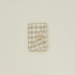 Folded Essential Gingham tablecloth in ivory/flax