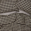 Essential Gingham Pillowcases, Set of 2 - Light Grey/Black on bed with matching duvet