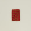 Folded Essential Gingham tablecloth in red/terracotta
