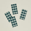 Essential Gingham napkins set of 4 in sky/peacock