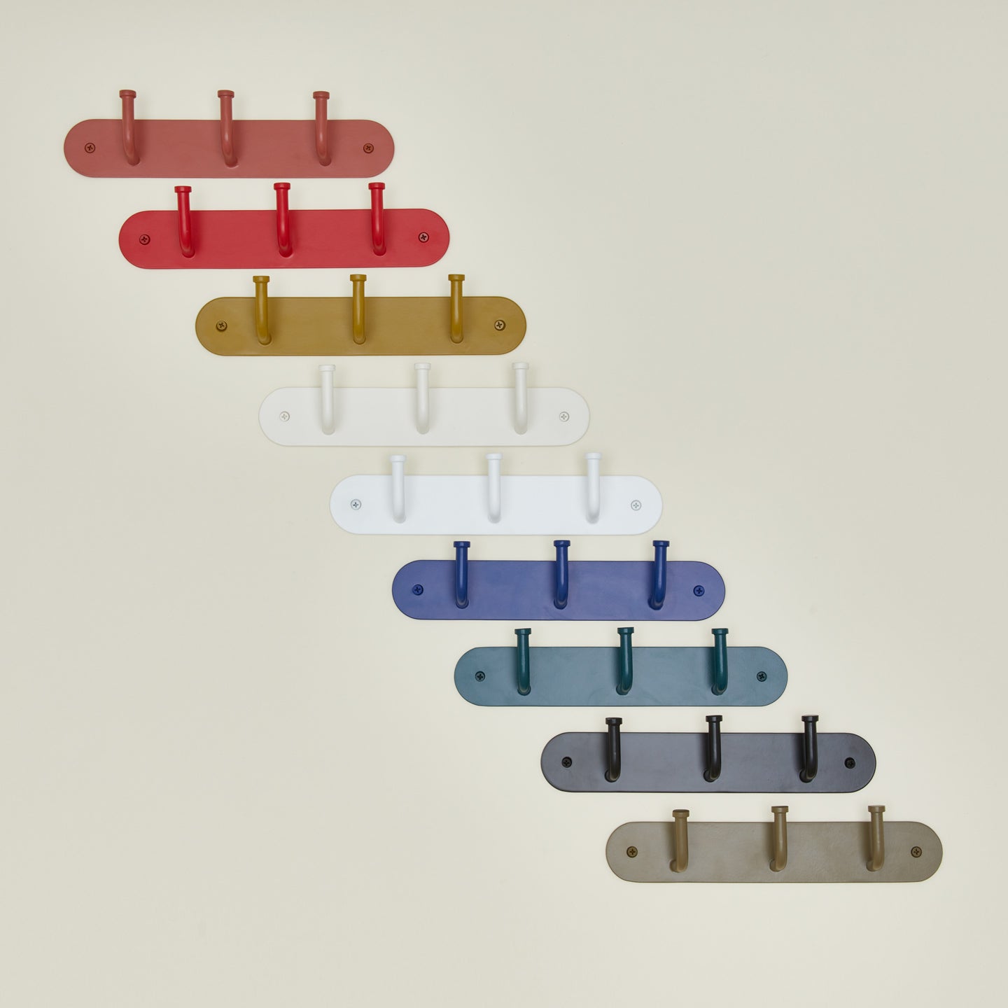 Essential hook rack in various colors