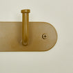 Detailed view of Essential hook rack in mustard