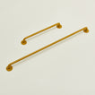 Small and large towel bar in Mustard.