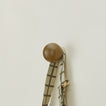 Essential sphere hook in olive with hanging tote bag