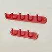 Essential hook racks in red