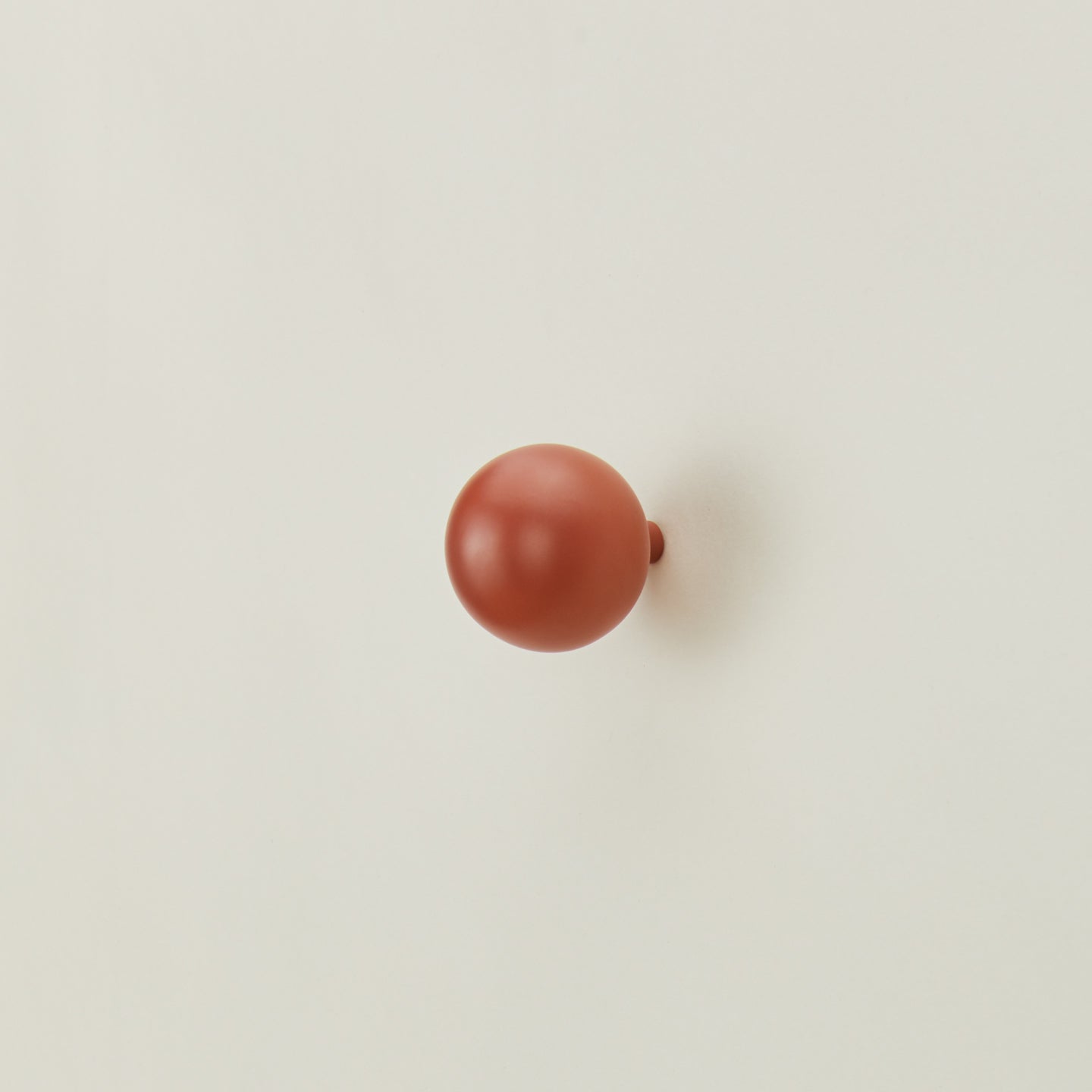 Essential sphere hook in terracotta