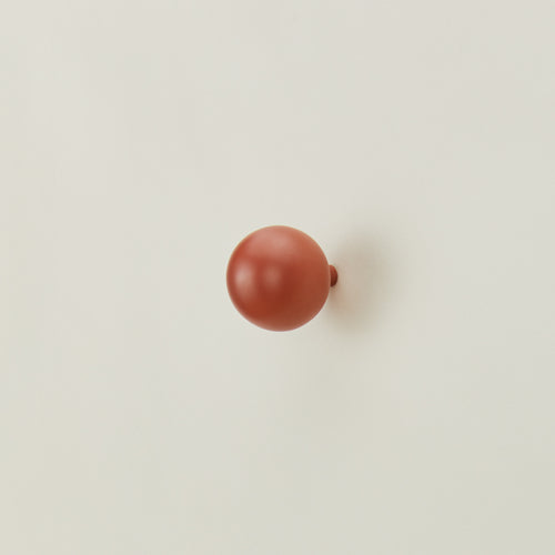 Essential sphere hook in terracotta