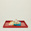 Large essential tray in red