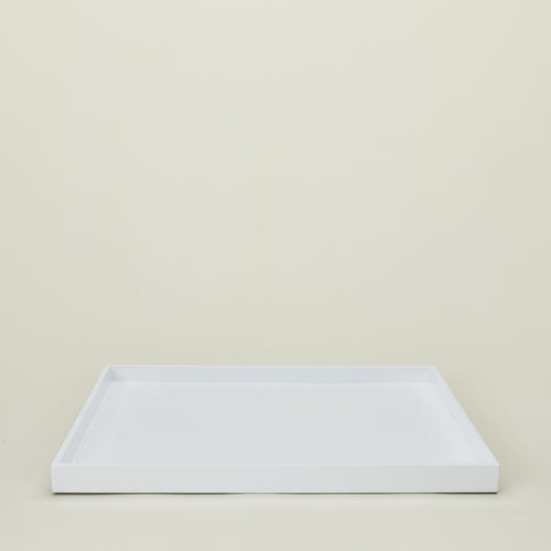 Large essential tray in white