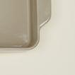 Close up view of 9" x 13" essential bakeware in light grey