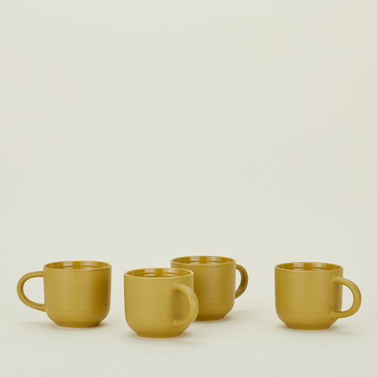 Essential Mug, Set of 4 - Mustard