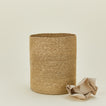 Essential woven wastebasket in natural