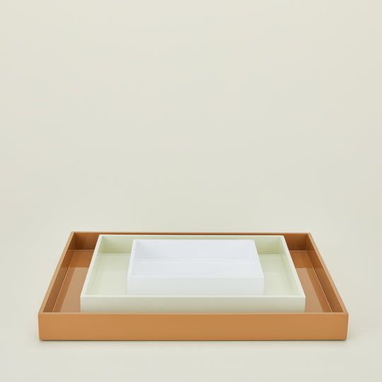 Essential Nested Trays, Set of 3 - Neutral