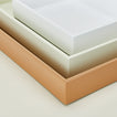 Detailed view of Essential nested trays in neutrals