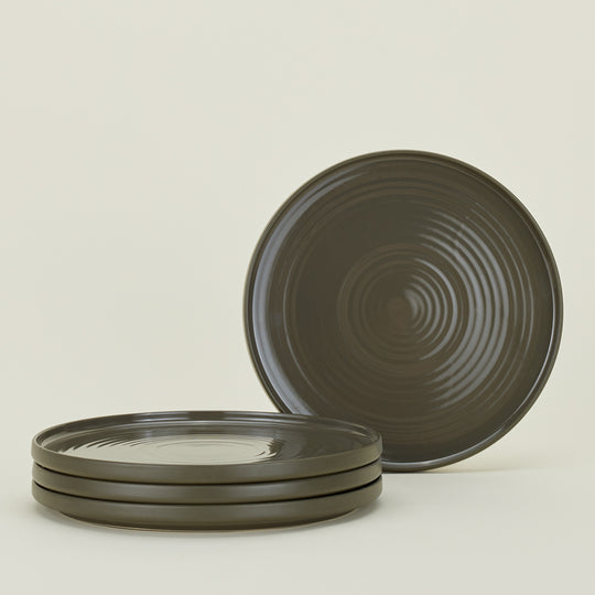 Essential Dinner Plate, Set of 4 - Olive